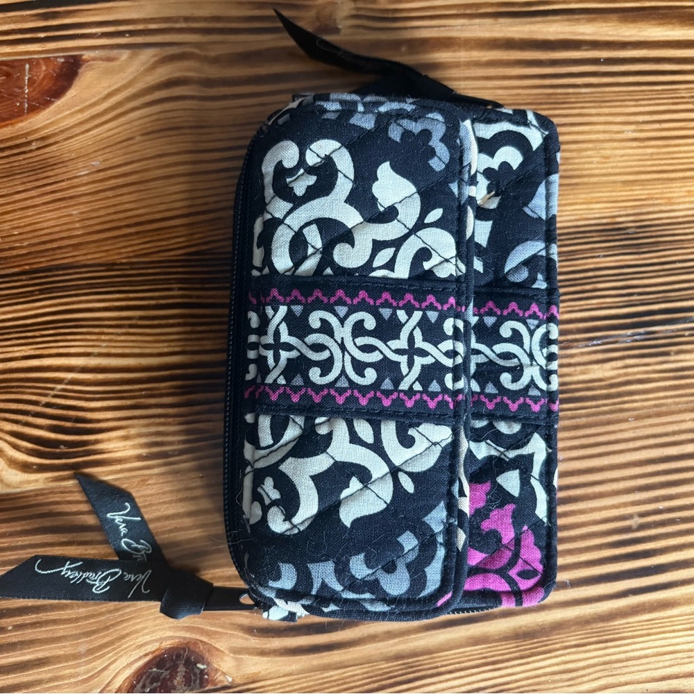 Vera Bradley Black and White Floral Wallet
